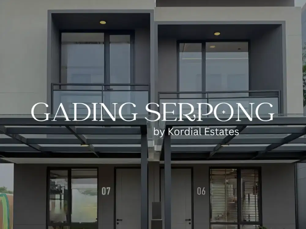 RUMAH TERMURAH GADING SERPONG KONSEP COMPACT LIVING 2 LANTAI  10 MENIT KE TOL