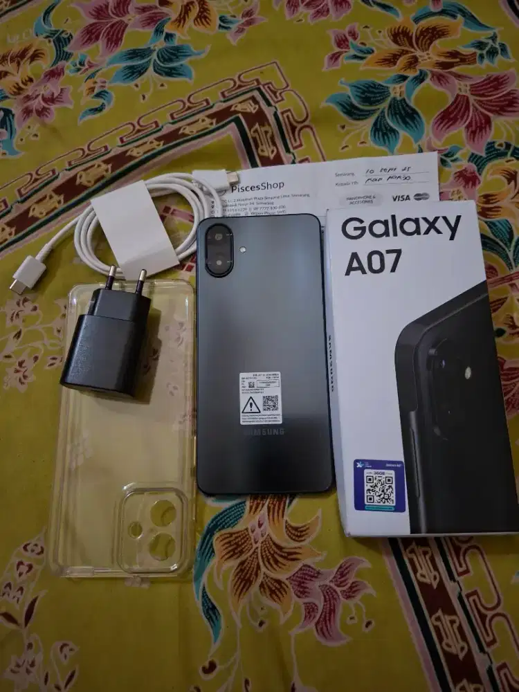 Samsung A07 RAM 4+4/128 GARANSI Sept 2026 like new 99%