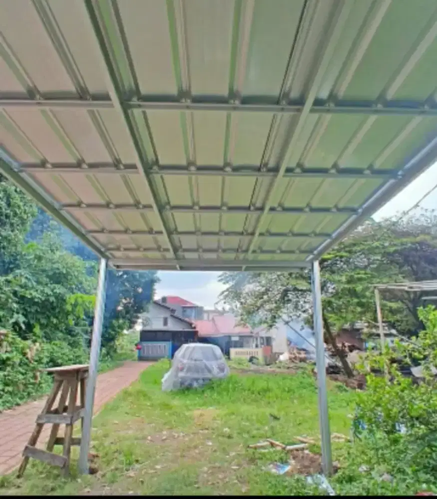 Kanopi galvalum atap spandek