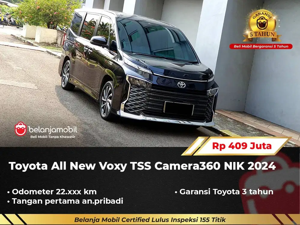 [ GARANSI 5TH ] Toyota All New Voxy TSS Camera360 Ungu 2024/2025