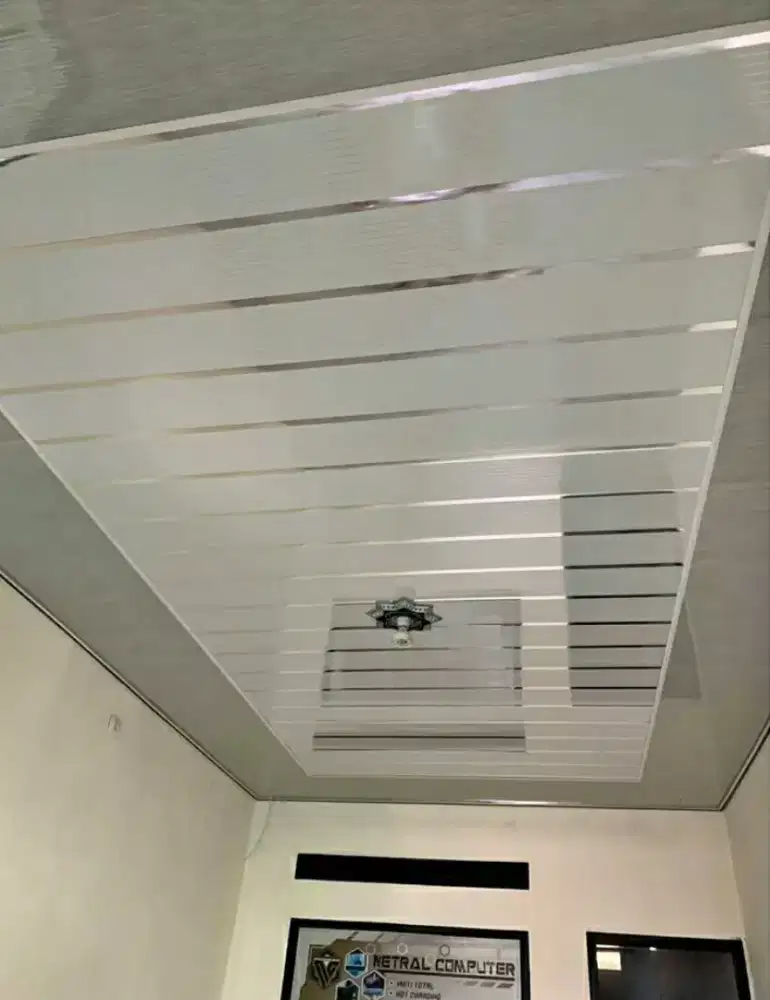 Plafon PVC model flat warna gloss