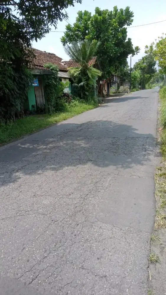 Tanah + bangun pinggir jalan sisi belakang bisa untuk berkebun