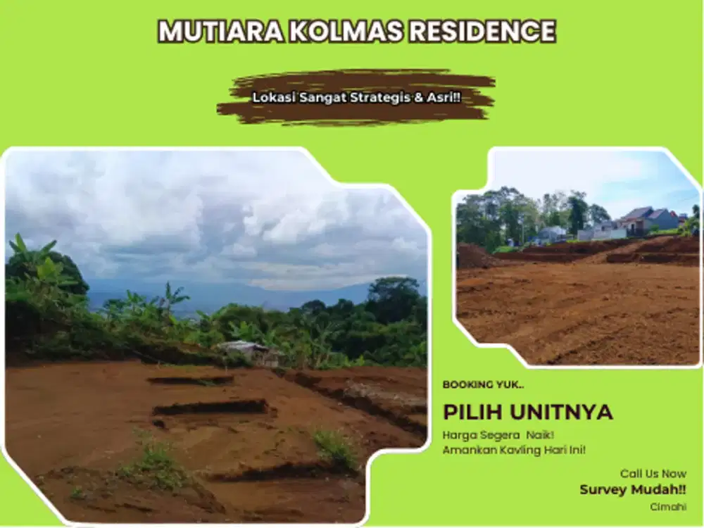 Kamis Pagi Ambil Keputusan! Sisa Unit Kavling Paling Depan Kolmas. Hubungi Sebelum Jam 9 Pagi Ini!