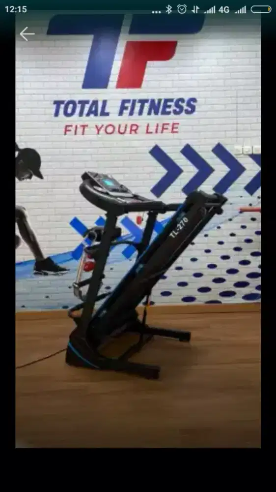 Alat fitnes treadmill elektrik TL 270 auto incline