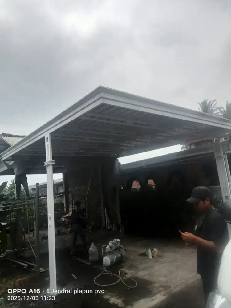 Kanopi baja ringan murah terpasang