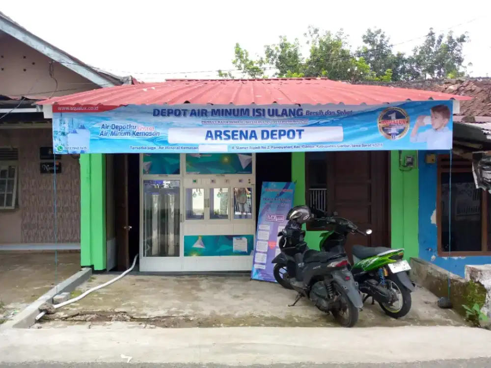 1 SET MESIN DEPOT  & 8000 LITER TANDON AIR (5000 L & 3000 L)