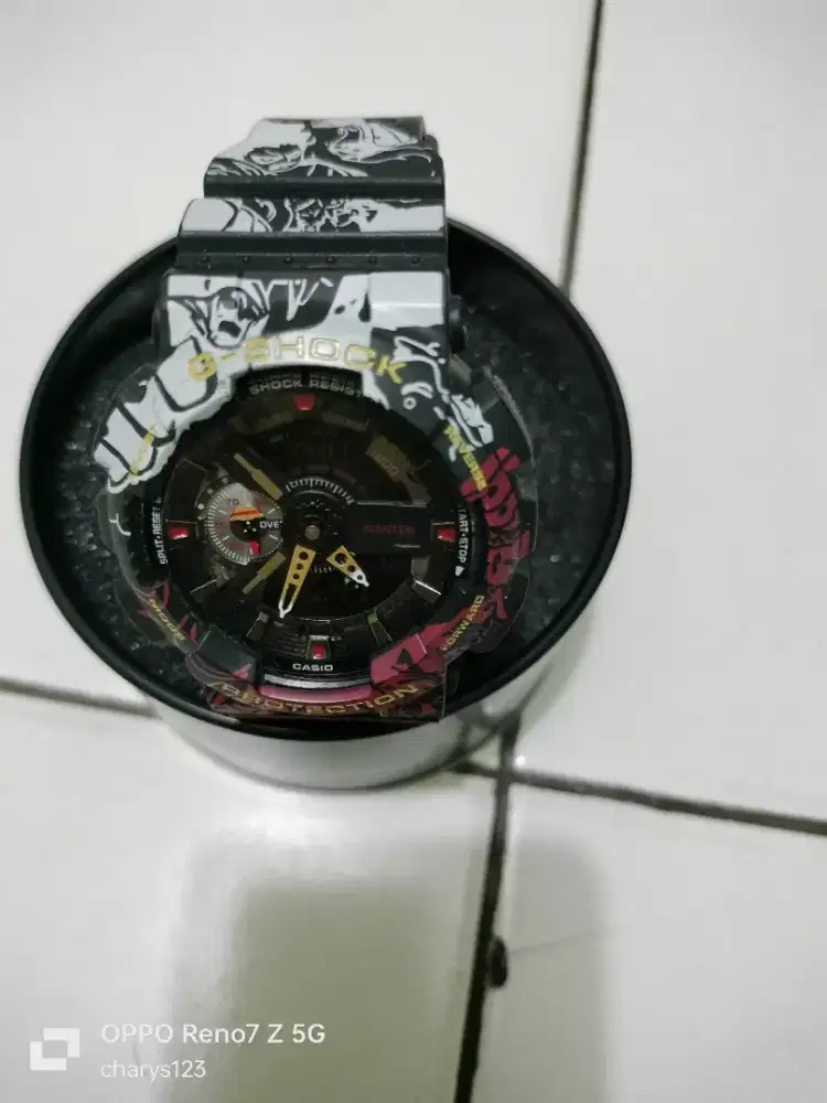 Second Casio G-Shock x One Piece model GA-110JOP-1A4 ORI.