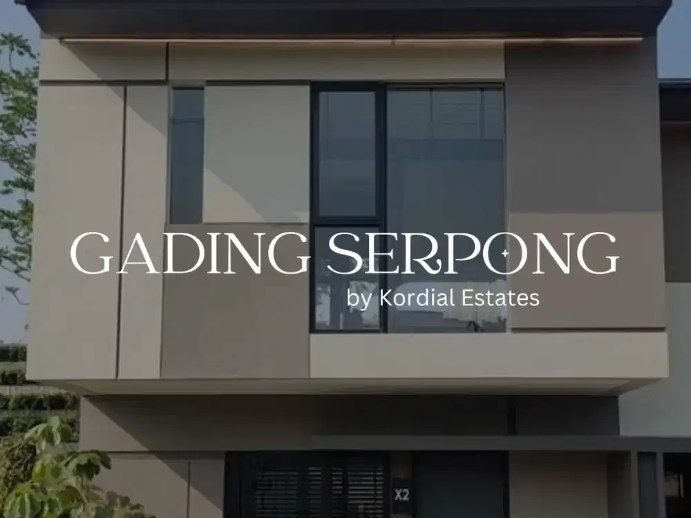 RUMAH TERMURAH GADING SERPONG KONSEP COMPACT LIVING 2 LANTAI  10 MENIT KE TOL