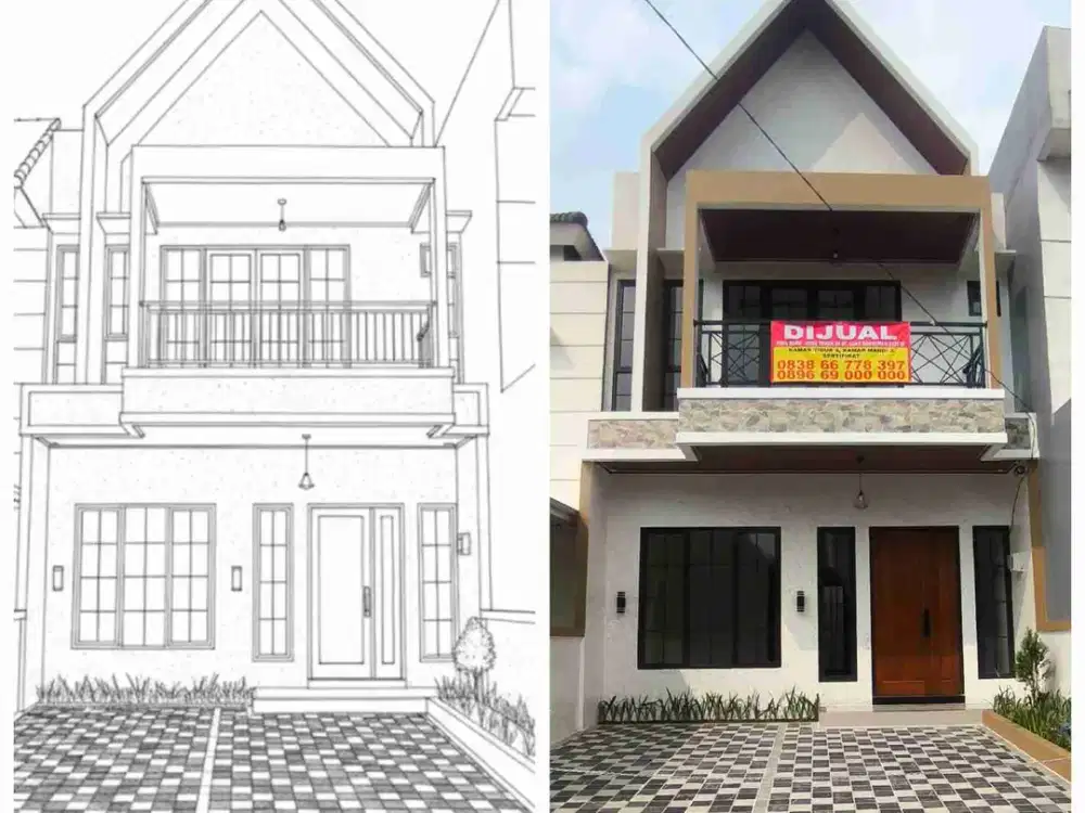 Dijual Sentul City 100% New SIAP HUNI - 4kmr Griya Alam Sentul