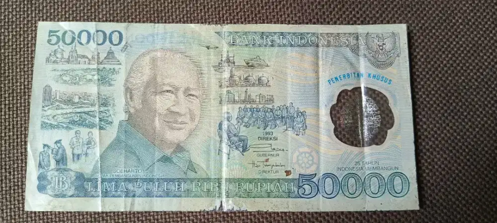 Uang Polymer Rp. 50.000 Soeharto