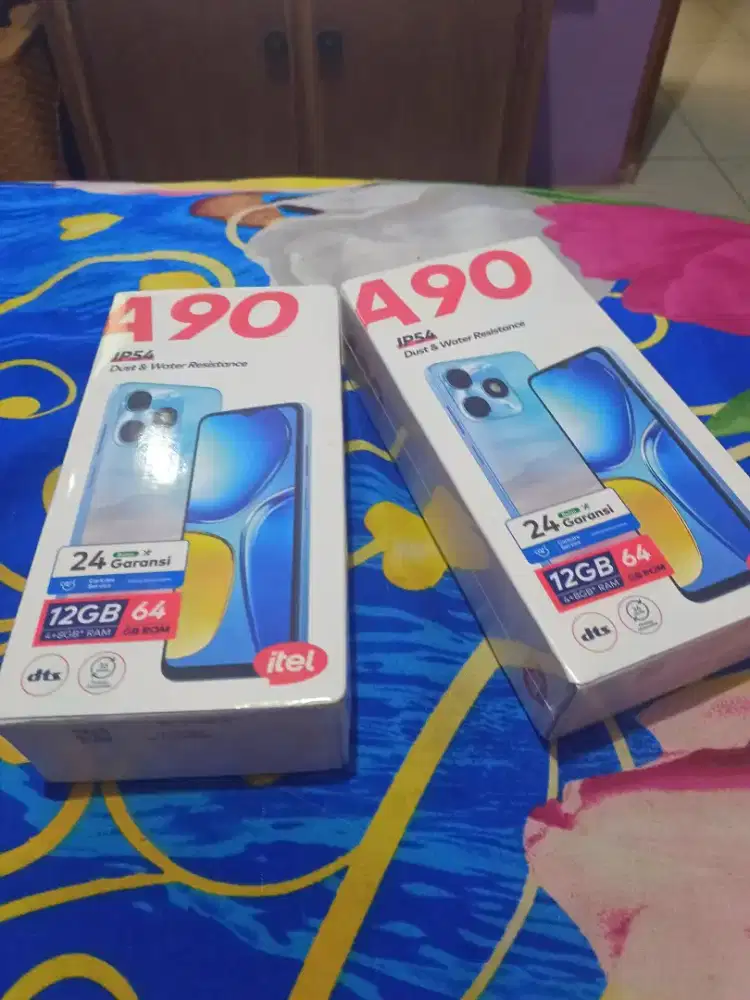 Itel A90 4/64 Hitam Baru Resmi