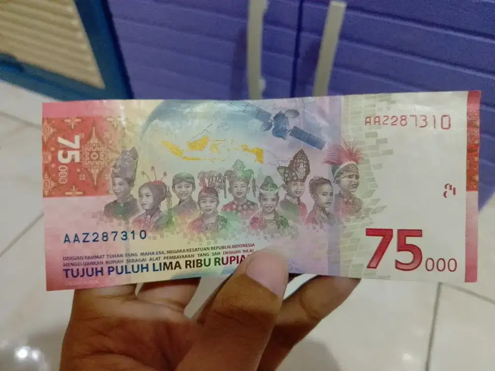 Jual uang asli koleksi 75ribu