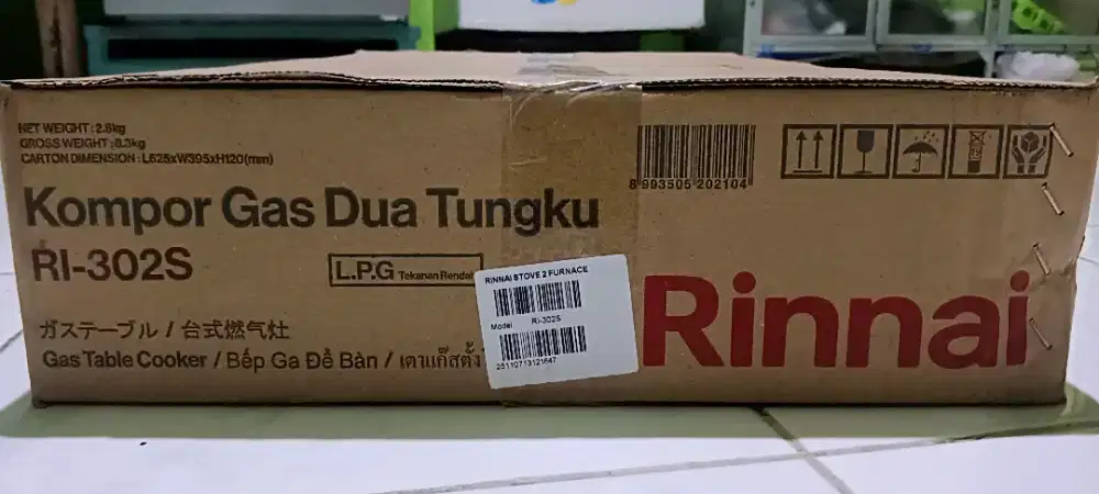Kompor Rinnai 2 Tungku RI-302S