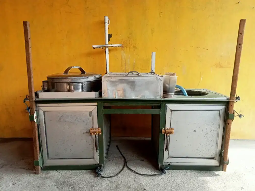 Rombong Pentol Alumunium Modifikasi – Lengkap, Praktis, & Siap Usaha