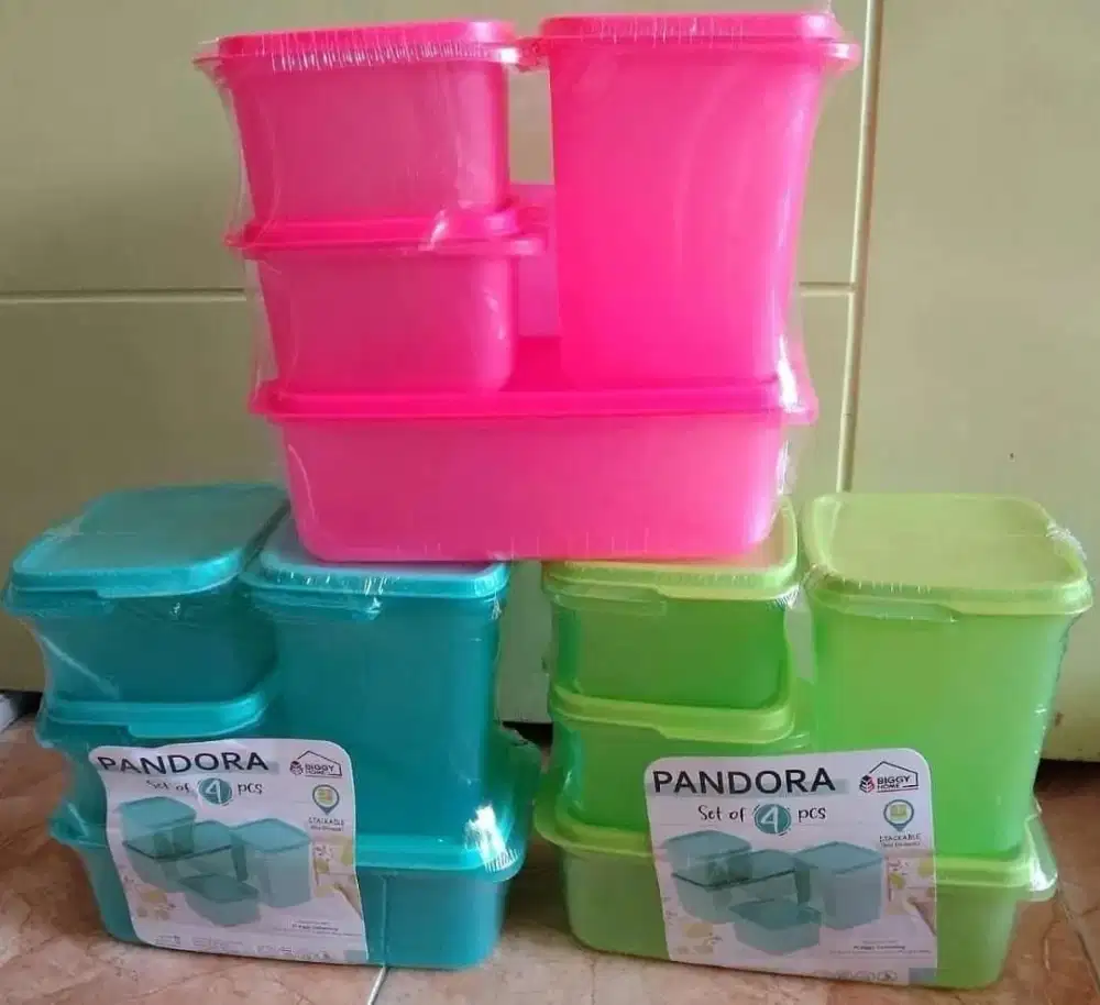 Toples Plastik Pandora Set of 4 Pcs