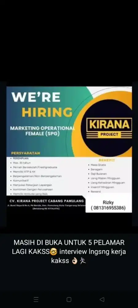 CV kirana project