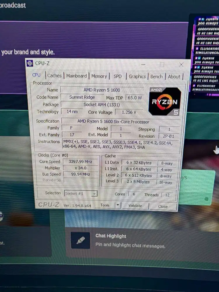 AMD AM4 MSI B350M Bazooka X Ryzen 5 1600 (6 Cores, 12 Threads)