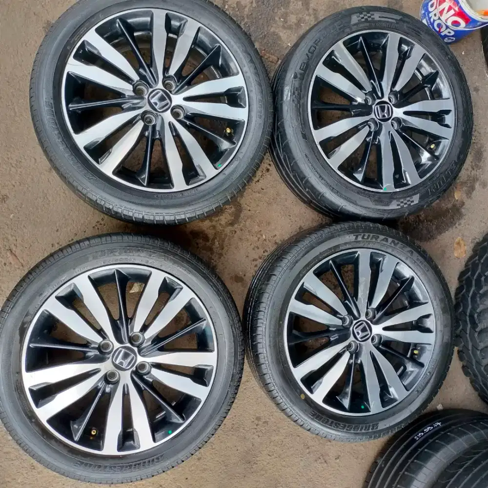 Velg original OEM Honda jazz gk5 R16 pcd 4x100 Enkei Ban 195/50 R16