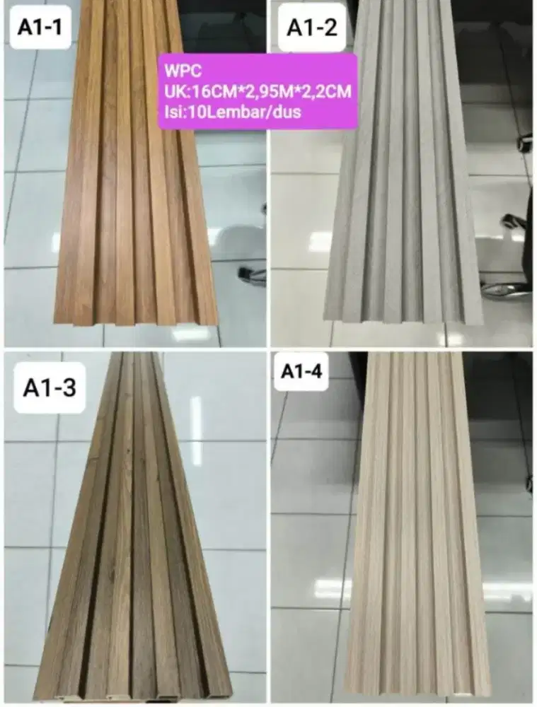 Wall panel wpc 30cm terpasang murah
