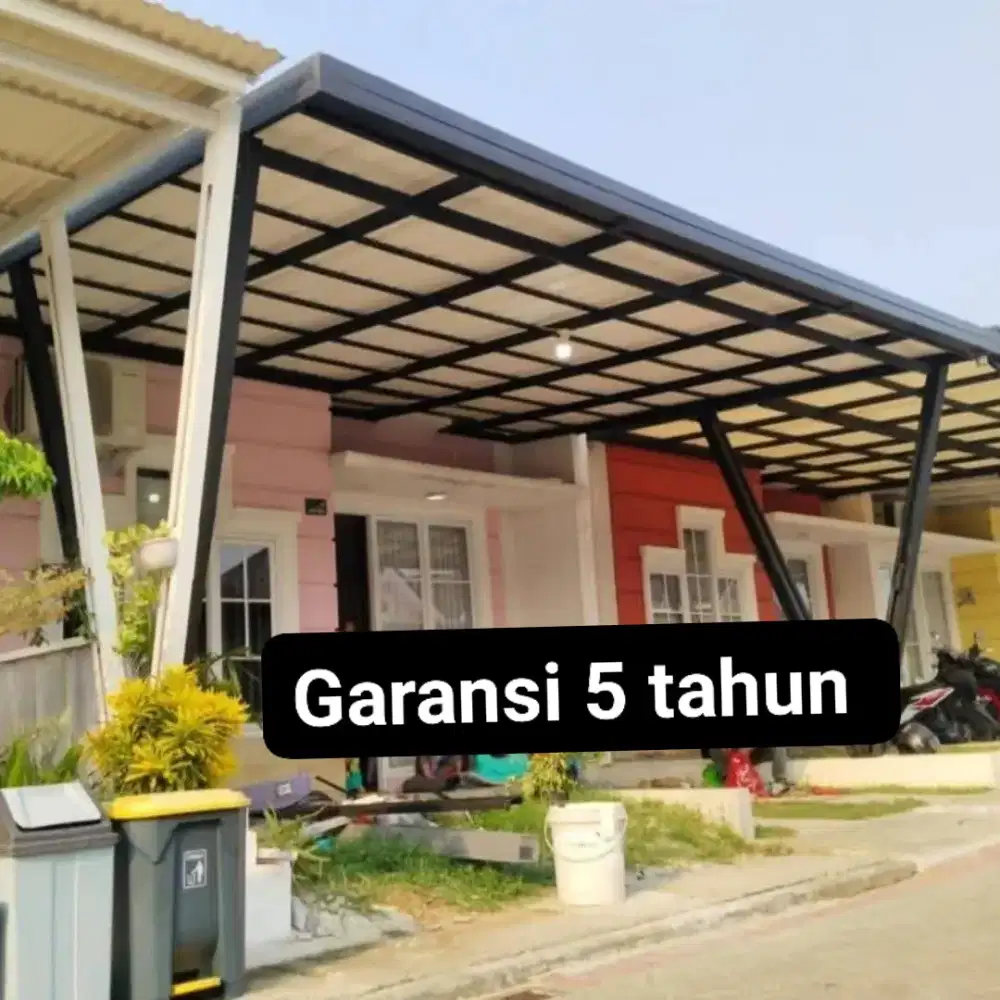 Kanopi minimalis modern termurah baja ringan dan besi