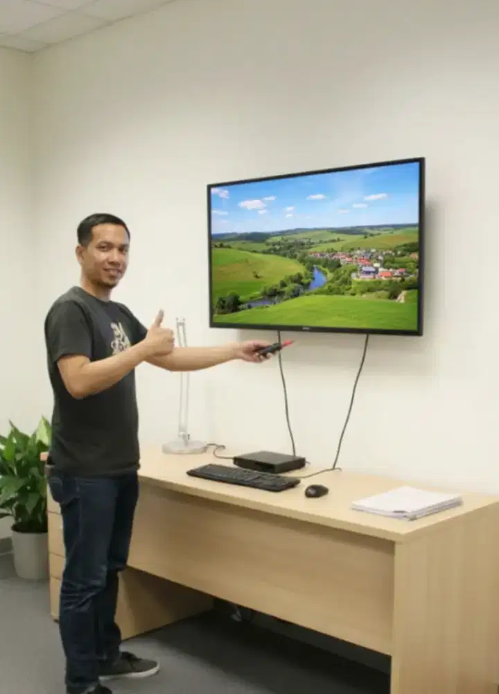 pasang & jual bracket buat gantungan tv led lcd di tembok rapih nyaman