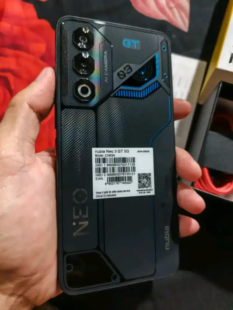 NUBIA NEO 3 GT 5G FULLSET ORI (8+12/256GB) SPEK GAMING