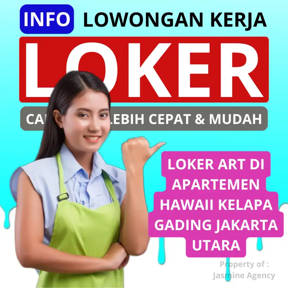 Loker art PP pulang hari di apart HAWAII kelapa gading jakut