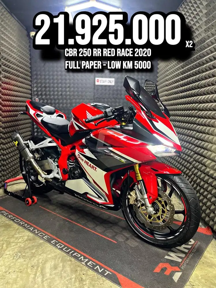 CBR 250 RR OR CBR 250RR 2020 RED RACE ODO 5XXX MODIF PAJAK ON RAWATAN