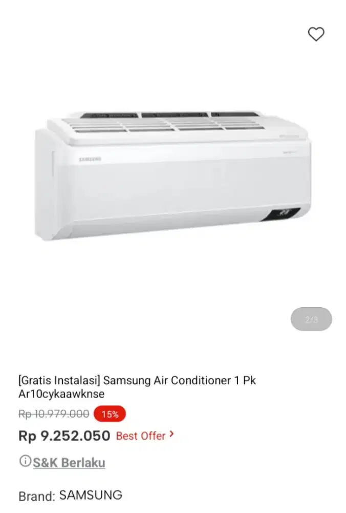 PROMO KREDIT SAMSUNG AC 1PK