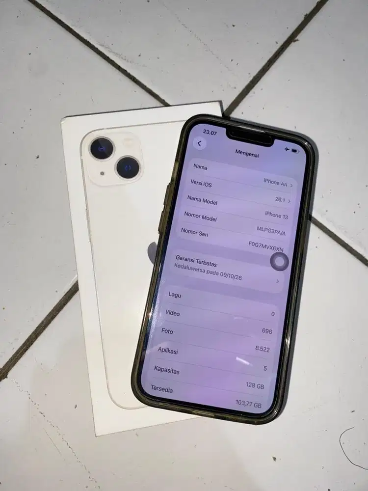 IPHONE 13 128GB IBOX STARLIGHT GARANSI ON