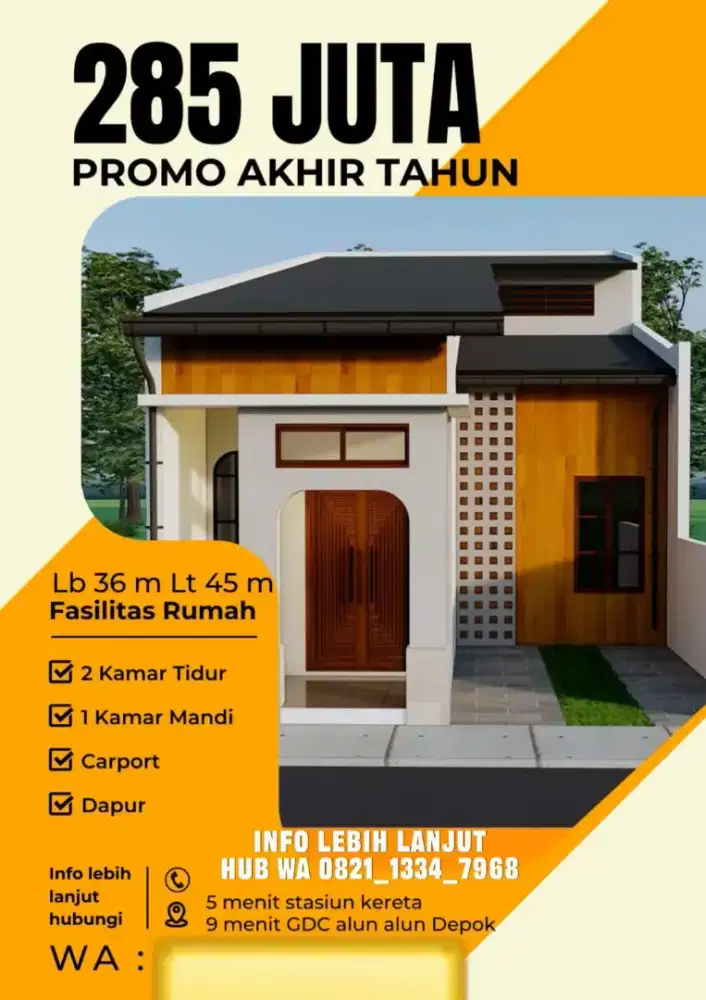 Rumah Murah Cibinong Pondok Rajeg