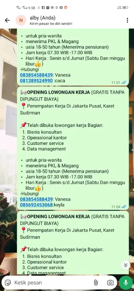 ayuk yang lagi nganggur silahkan chat