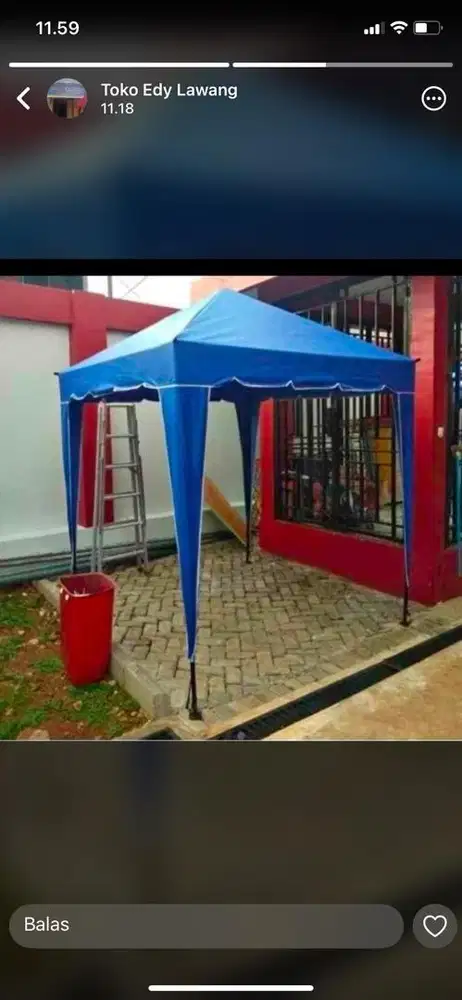 Tenda kafe dan tenda payung (bs antr skitr medan)