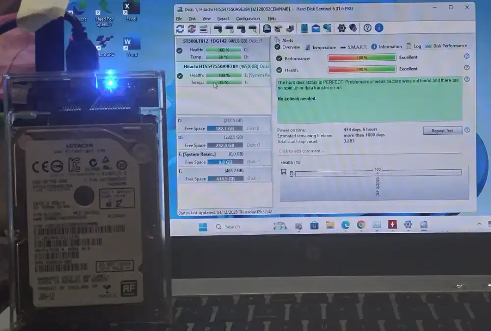 Harddisk Laptop 2.5in 500 GB HITACHI Sentinel 100/100  Hardisk HDD
