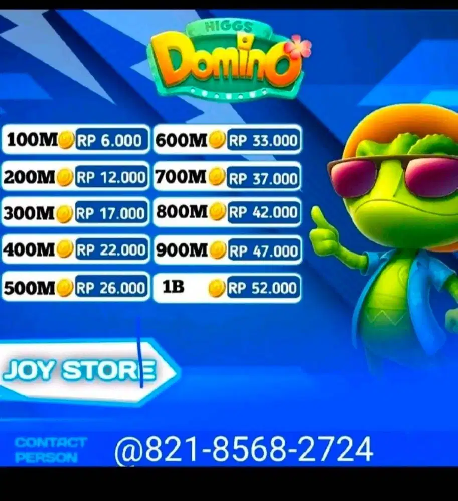 TRIMA BONGKAR CHIP DOMINO DAN DAN NERIMA PEMBLIAN