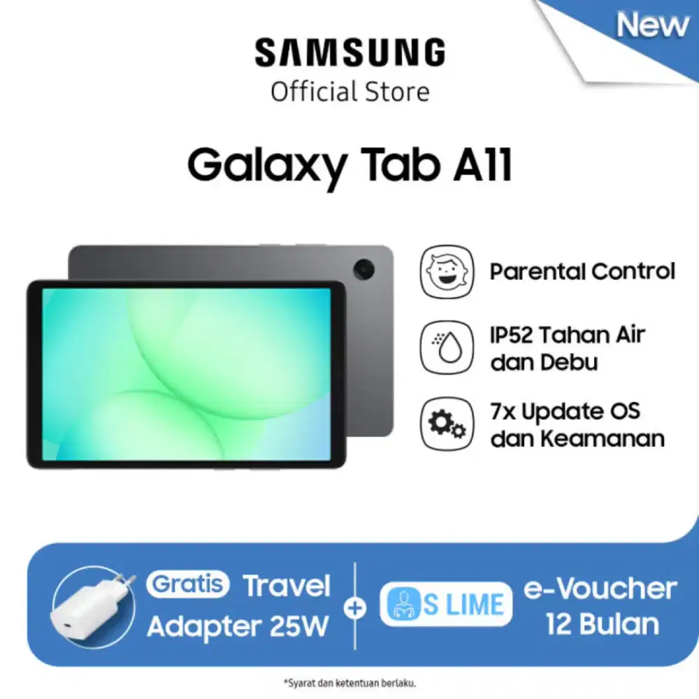 SAMSUNG GALAXY TAB A11 LTE FREE TRAVEL ADAPTER