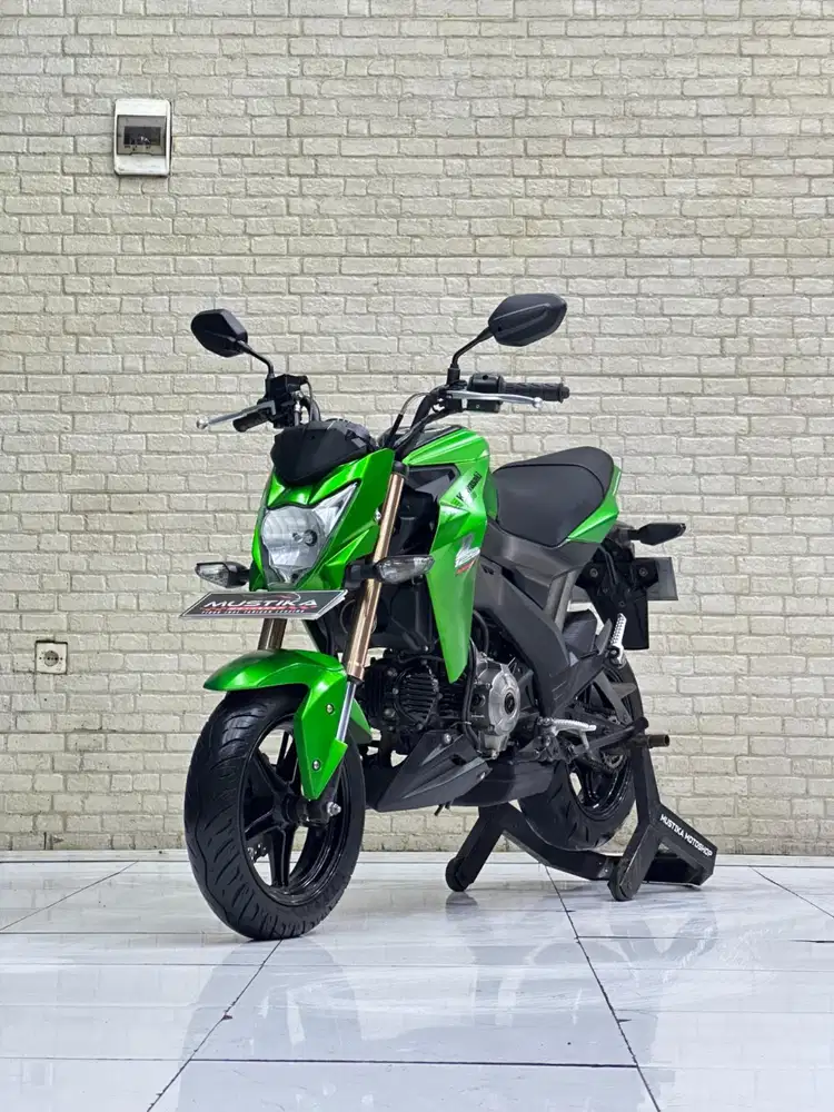ODO 12RB‼️ Kawasaki Z125 Pro 2017 Green Favorite - Dava Mustika