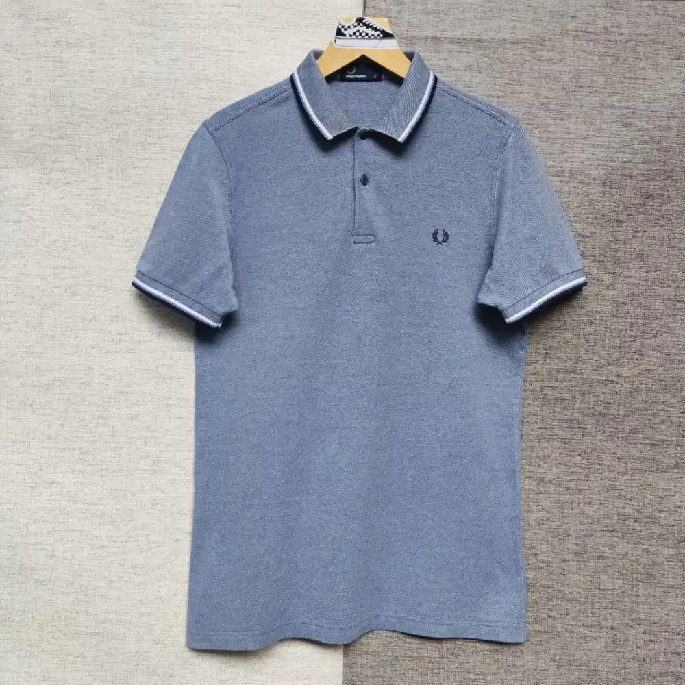 FRED PERRY Kaos polo shirt Twin Grey Size M