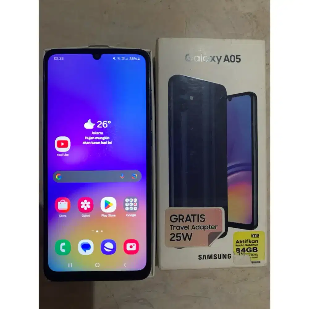 Di jual samsung galaxi a05s fulset 6/128 gb no minus