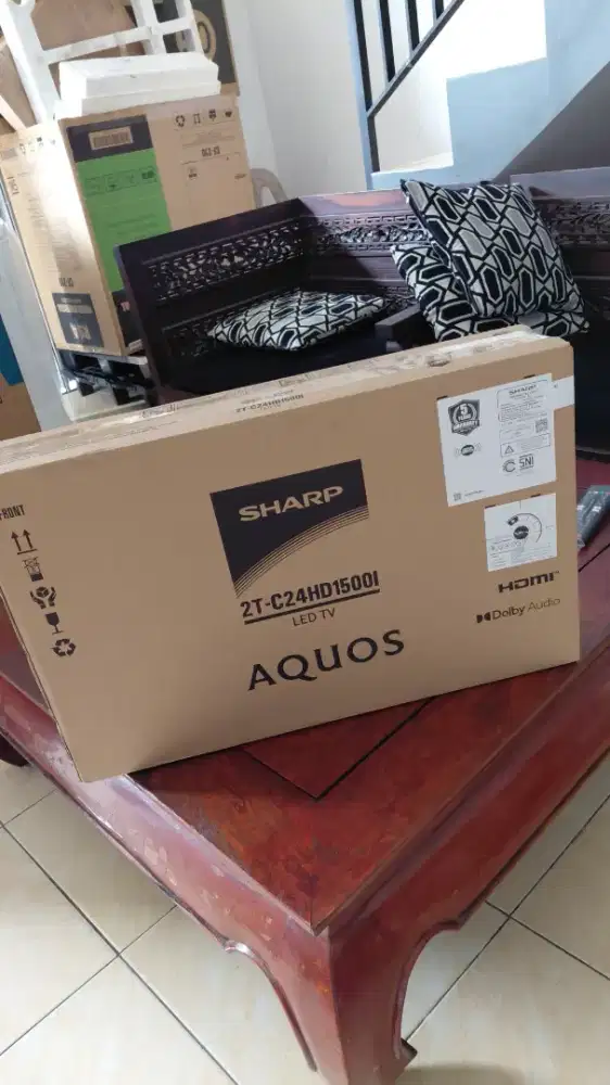 Tv led shatp.digital.ukuran 24in barang baru 2025