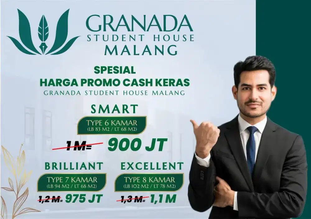 Dijual rumah kost indent dekat kampus UIN 3 Malang dekat UMM Dinoyo