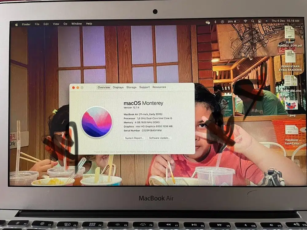 MACBOOK AIR 11 inch 2015