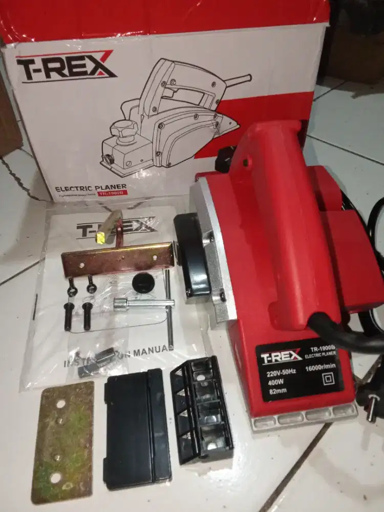 Mesin serut kayu/ ELECTRIC PLANER T-REX 1.set lengkap BARU