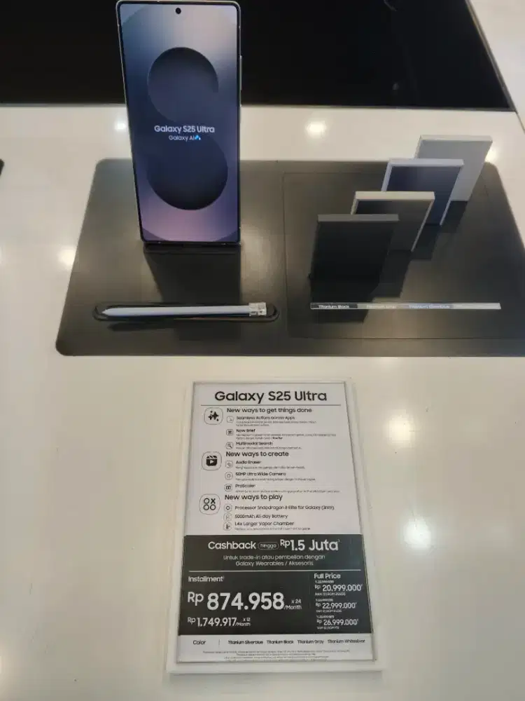 Samsung S25 Ultra Lagi Banyak Promo Dan Free Bundling Bisa Cicilan Loh