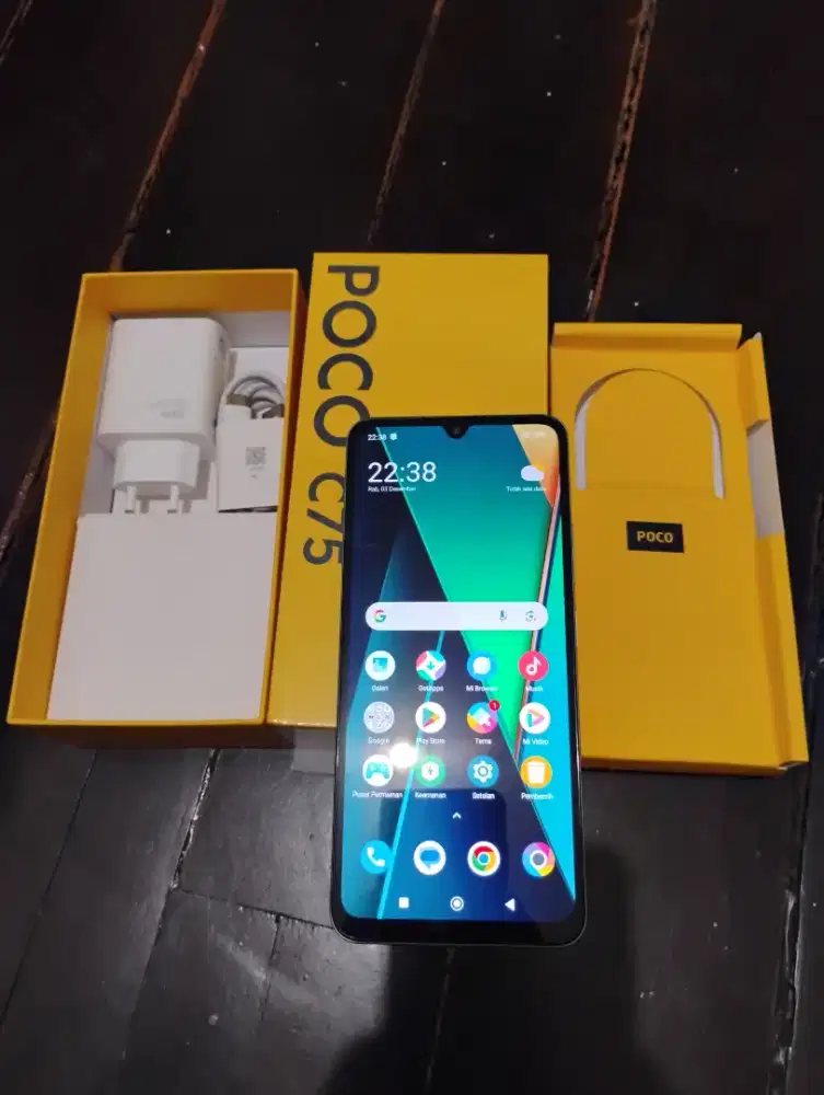 Poco C75 Fullset sangat mulus