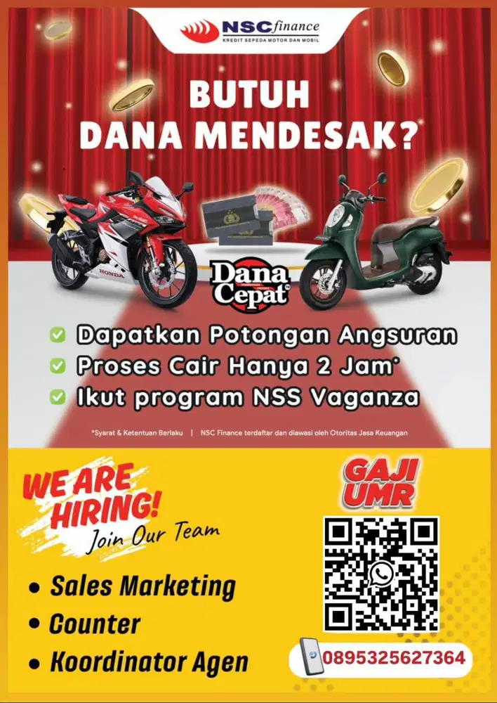 MOTOR BARU, DANA TUNAI, SOLUSI KEBUTUHANMU!!