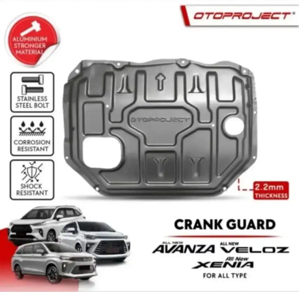 CRANK GUARD ALL NEW AVANZA 2022-2024 ALUMUNIUM 2.2