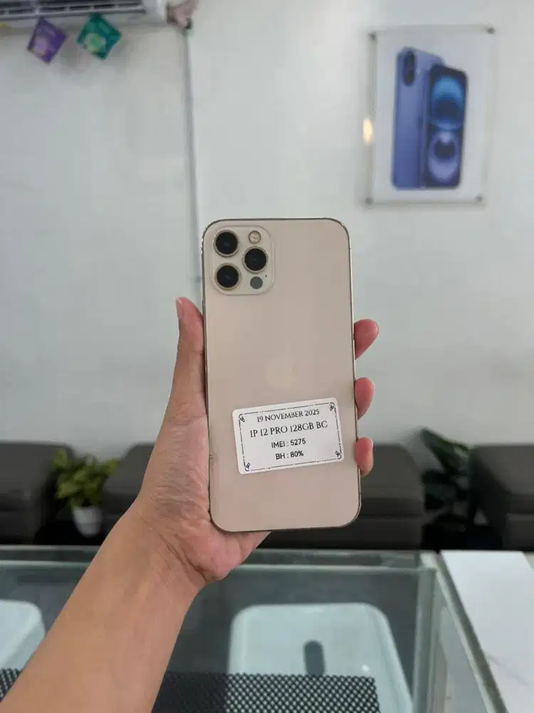 IPHONE 12 PRO 128GB BEACUKAI fullset mulus terima tuker tambah/kredit
