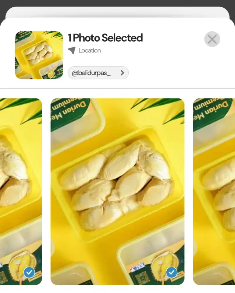 Promo durian kupas medan