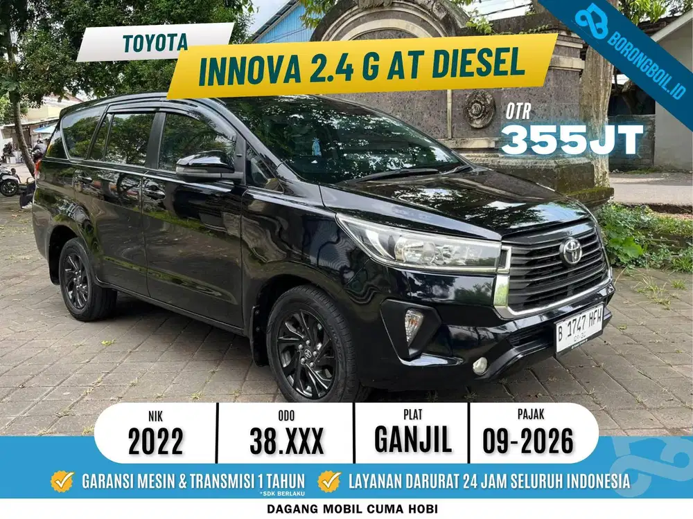 Innova 2.4 G AT 2022 Hitam